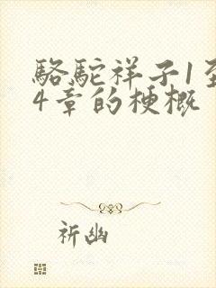 骆驼祥子1至24章的梗概