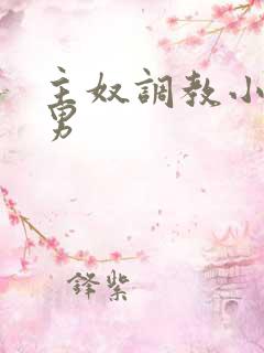 主奴调教小说男男