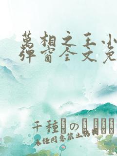 万相之王小说无弹窗全文免费阅读