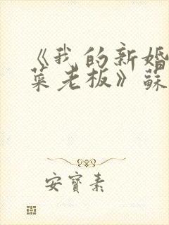 《我的新婚妻子菜老板》苏畅