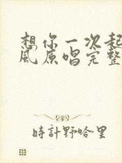 想你一次起一阵风原唱完整版