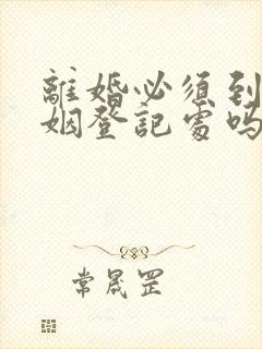 离婚必须到原婚姻登记处吗