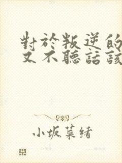 对于叛逆的孩子又不听话该怎么教