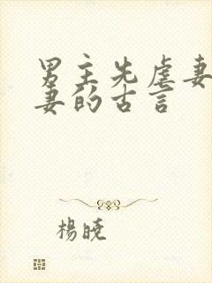 男主先虐妻再追妻的古言