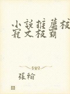 小说推荐校园甜宠文校霸