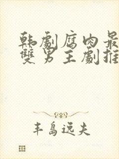 韩剧腐肉最多的双男主剧推荐