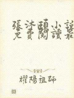 张沐颐小说全文免费阅读最新章节