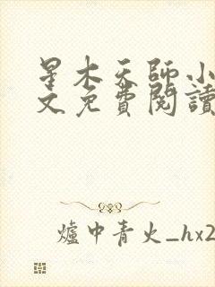 星木天师小说全文免费阅读