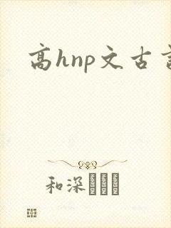 高hnp文古言