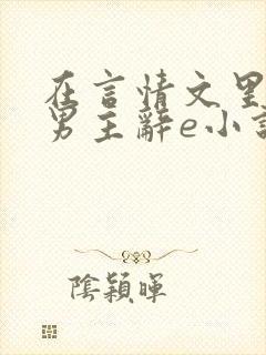 在言情文里撩直男主辞e小说