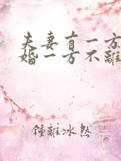 夫妻有一方想离婚一方不离怎么办