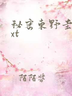 秘密东野圭吾txt