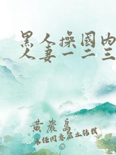 黑人操国内精品人妻一二三四区