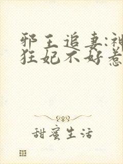 邪王追妻:神医狂妃不好惹