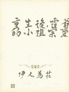 重生后,霍爷家的小祖宗变乖了全文阅读