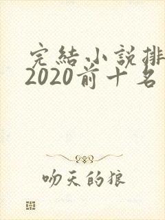 完结小说排行榜2020前十名言情