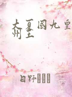 大夏国九皇子荒州王