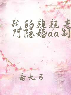 我的亲亲老婆豪门隐婚aa制 小说