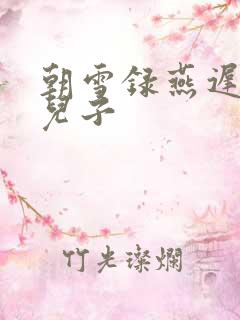 朝雪录燕迟是谁儿子