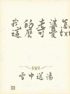 我的老婆怎么能这么可爱txt