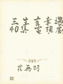 三生有幸遇上你40集 电视剧免费观看