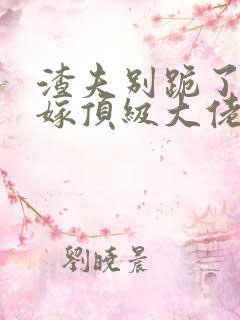 渣夫别跪了夫人嫁顶级大佬显怀了全文