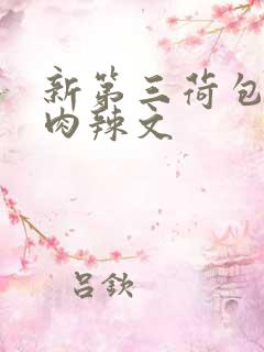 新第三荷包高h肉辣文