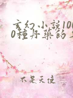 玄幻小说1000种丹药的名字