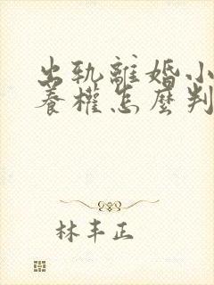 出轨离婚小孩抚养权怎么判