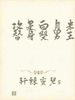 攻是白月光受是替身双男主