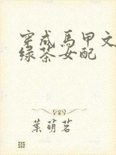 穿成马甲文里的绿茶女配