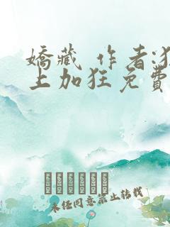 娇藏 作者:狂上加狂免费阅读