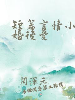 短篇言情小说先婚后爱
