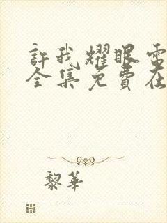 许我耀眼电视剧全集免费在线观看