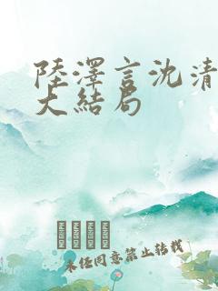 陆泽言沈清雪后大结局