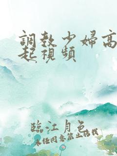 调教少妇高潮迭起视频