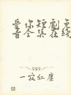 爱你短剧免费观看全集在线播放