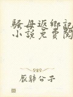 骚母返乡记原文小说免费阅读全文