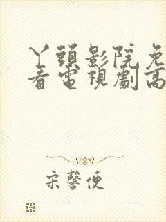 丫头影院免费观看电视剧高清入口