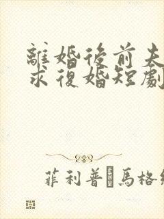 离婚后前夫哭着求复婚短剧