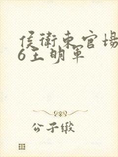 侯卫东官场笔记6王明军