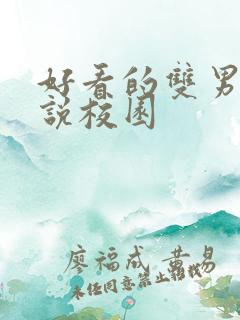 好看的双男主小说校园