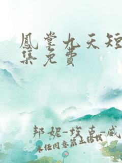 凤掌九天短剧全集免费