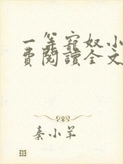 一等宠奴小说免费阅读全文