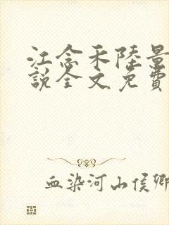 江念禾陆景辞小说全文免费阅读全文