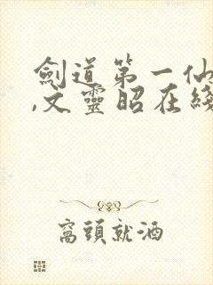 剑道第一仙苏奕,文灵昭在线免费阅读