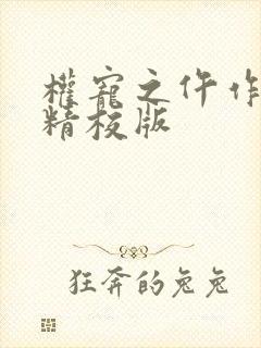 权宠之仵作医妃精校版