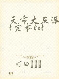 天命大反派txt完本txt