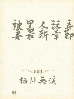 被黑人玩弄的人妻最新章节内容