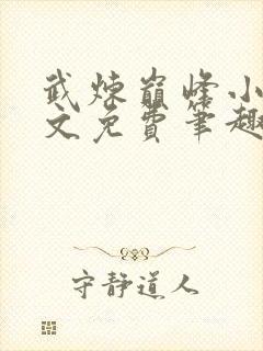 武炼巅峰小说全文免费笔趣阁